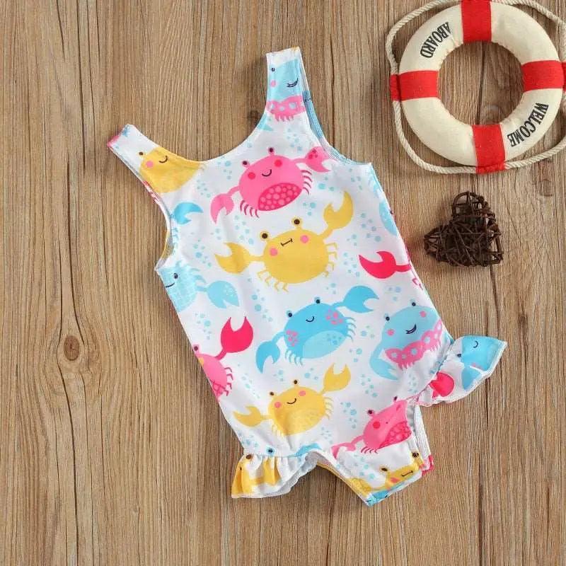 Baby Swimwear Little Girls One-piece Swimsuit for Beach