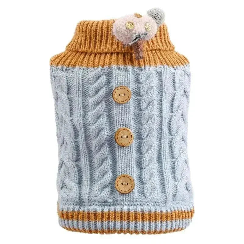 Cartoon Design Puppy Hoodie in Winter