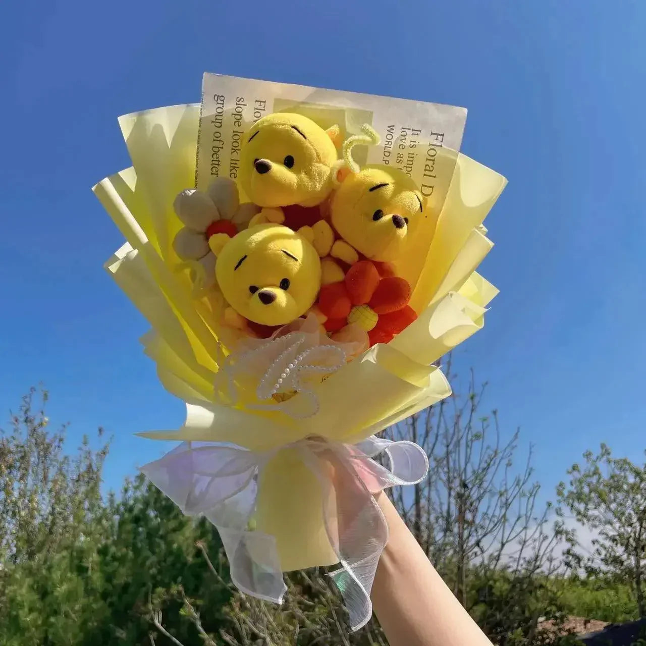 Cartoon Handmade Flower Bouquet Toys for Gifts