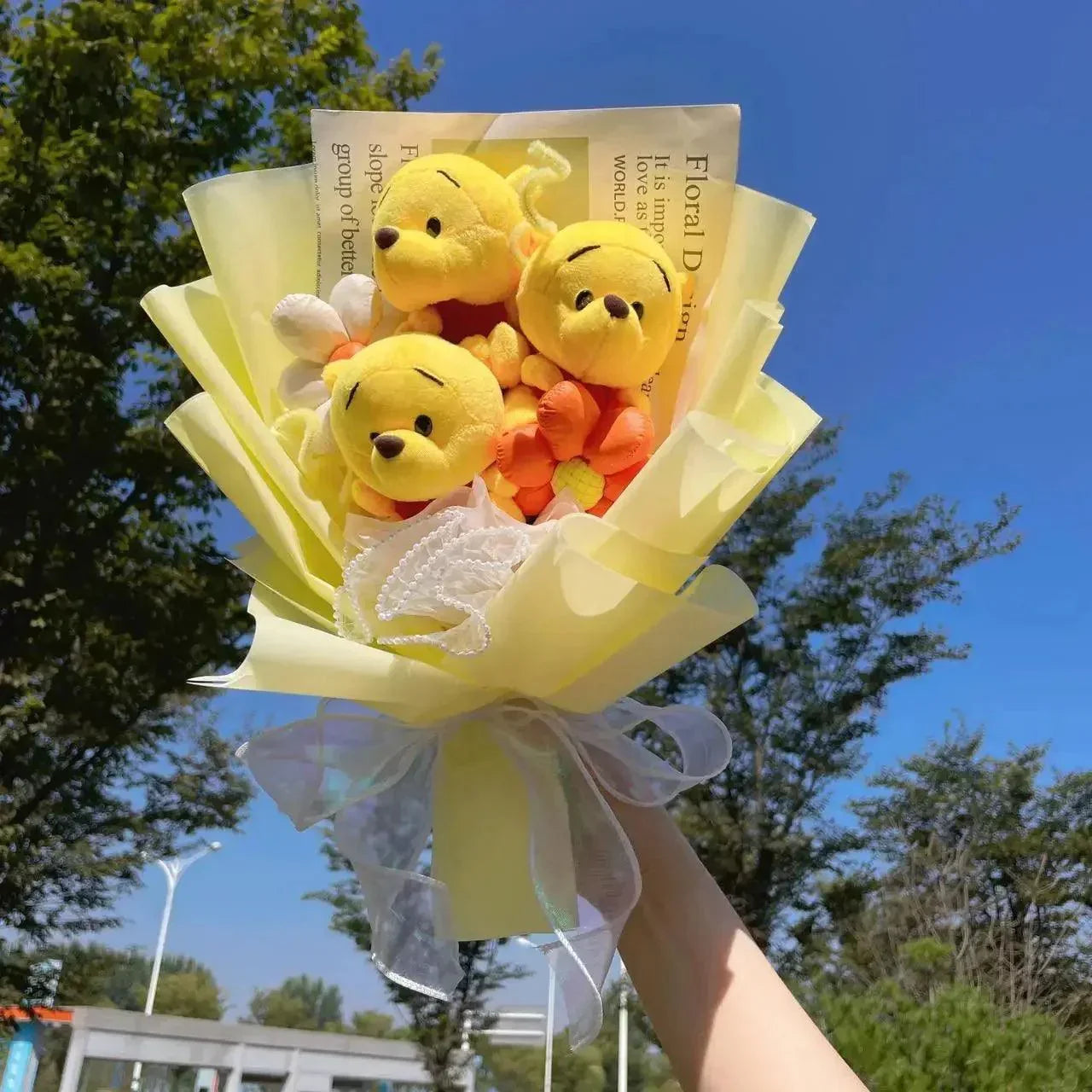 Cartoon Handmade Flower Bouquet Toys for Gifts