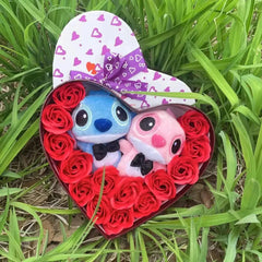 Cartoon Lilo Stitch Plush Doll Toys Rose for Gifts