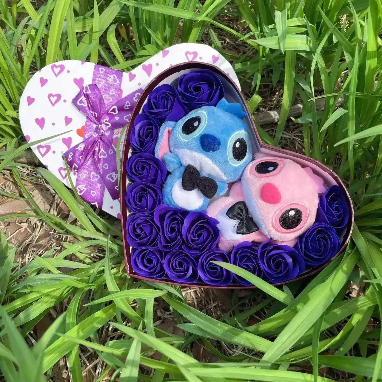 Cartoon Lilo Stitch Plush Doll Toys Rose for Gifts