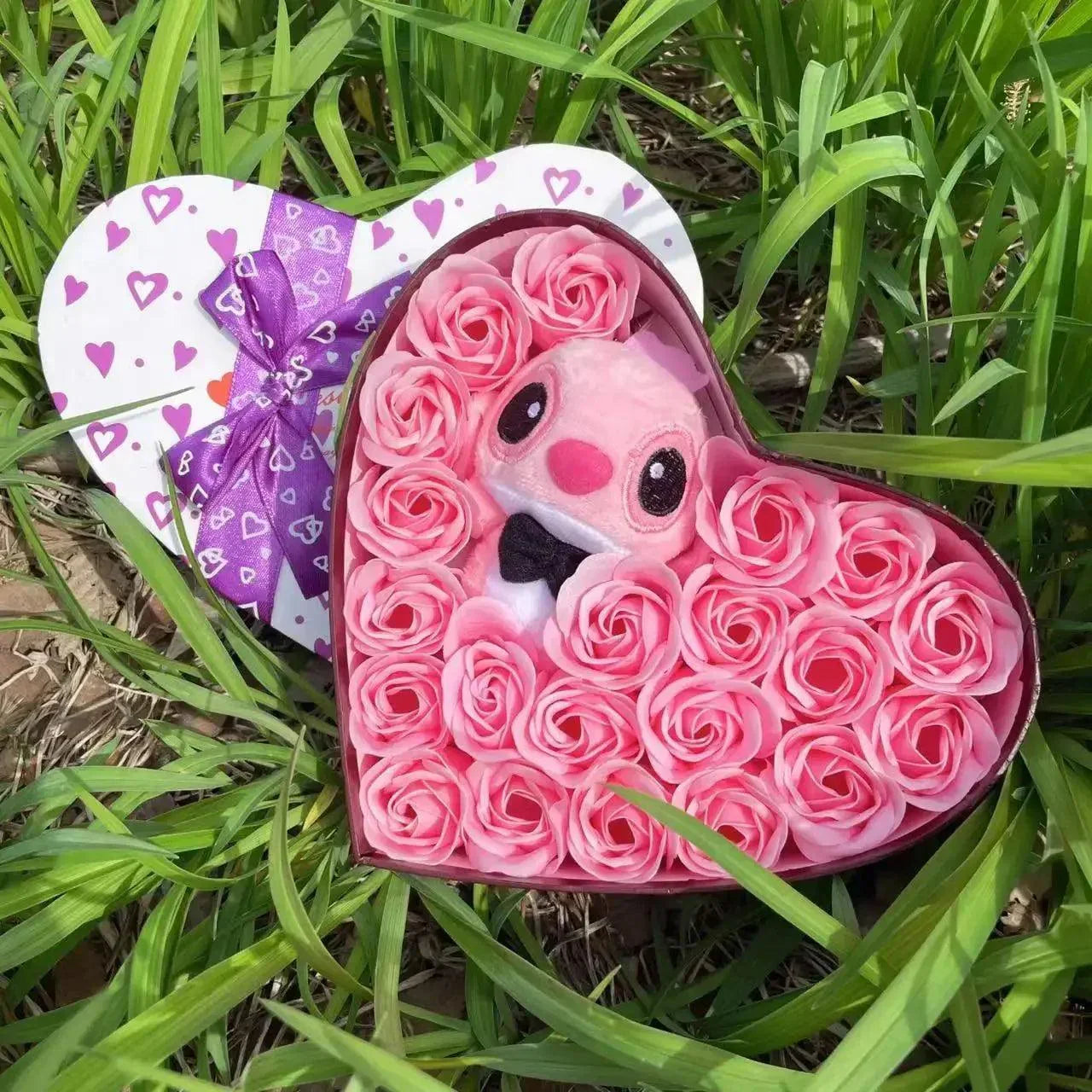 Cartoon Lilo Stitch Plush Doll Toys Rose for Gifts