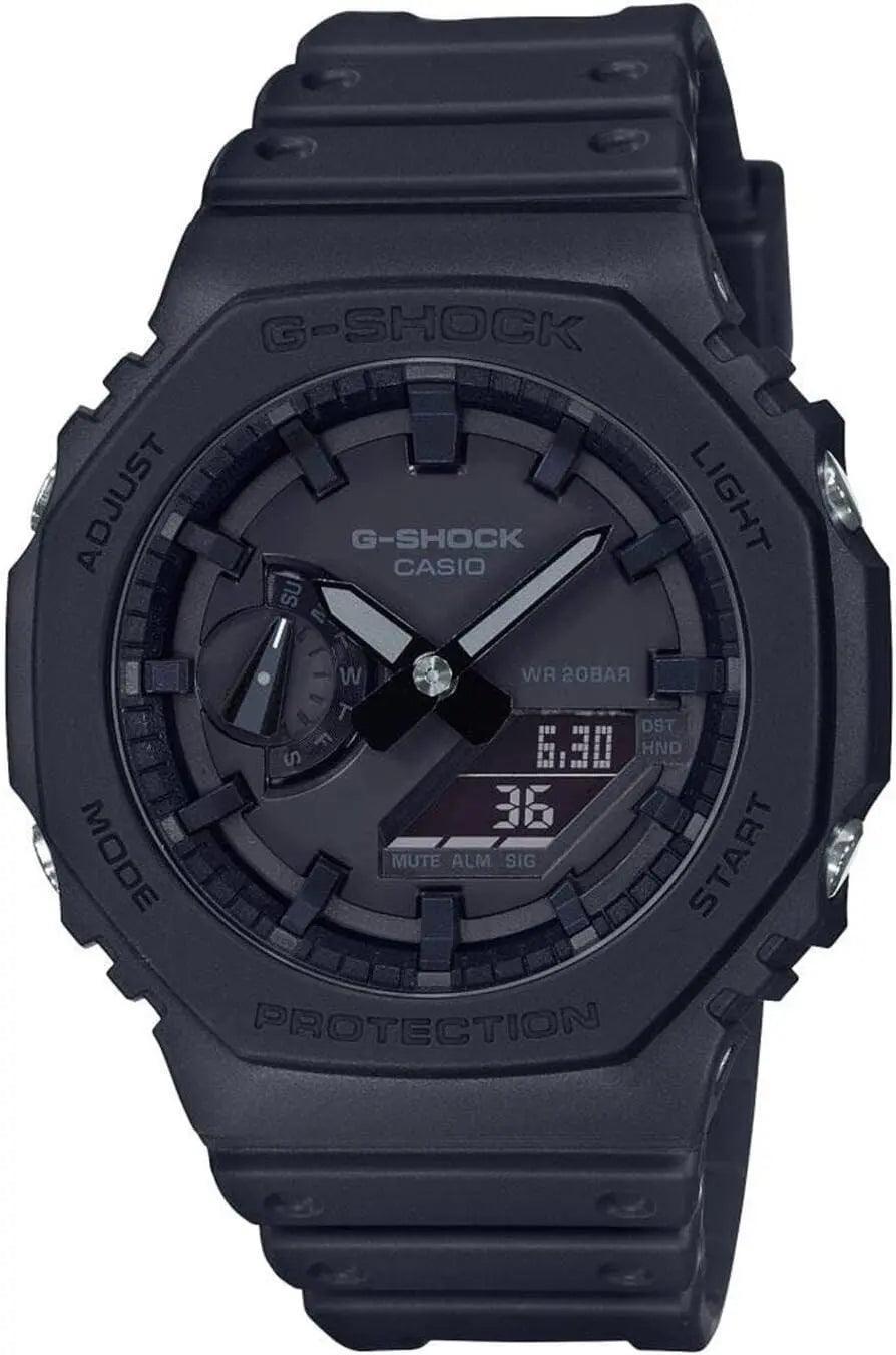 Casio Men's G-Shock Duo Slim Analog-Digital Watch, Black Face, Black Band