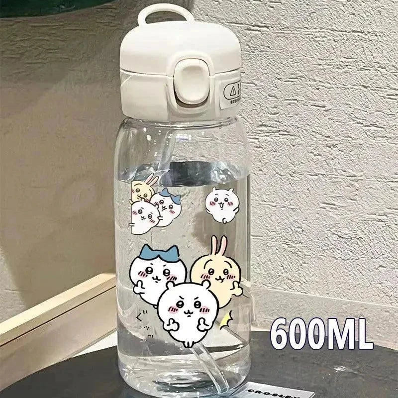 Chiikawas Portable Plastic 600 ML Sport Water Bottle