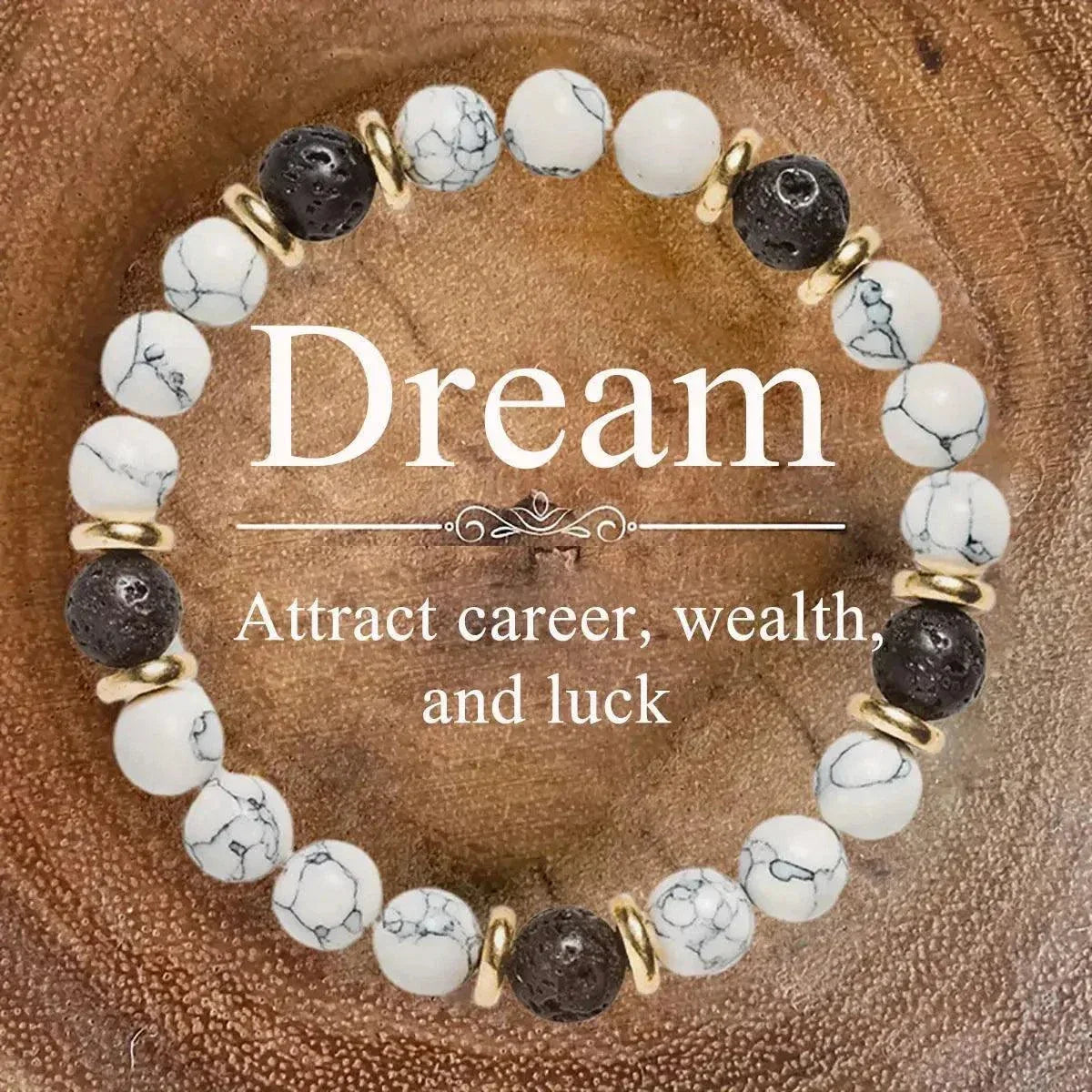 Classic Natural Stone Wealth Love Lucky Bracelet