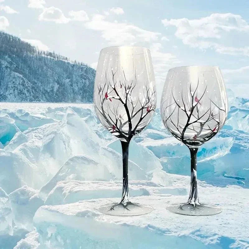 Creative Four Seasons Tree Wine Glass