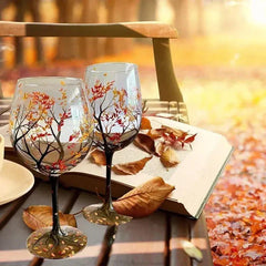 Creative Four Seasons Tree Wine Glass