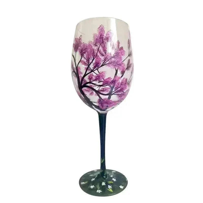 Creative Four Seasons Tree Wine Glass