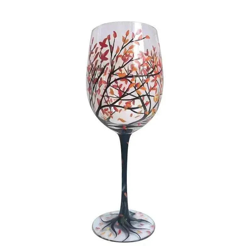 Creative Four Seasons Tree Wine Glass