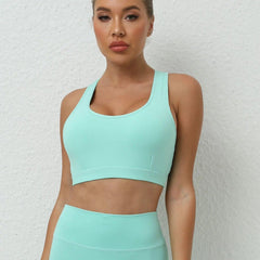 Cross Beauty Back Exercise Underwear Brushed Nude Feel Yoga Clothes Running Workout Bra Quick Drying Yoga Bra