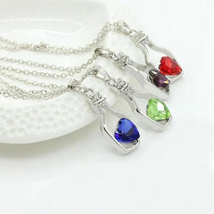 Crystal Bottle Necklace