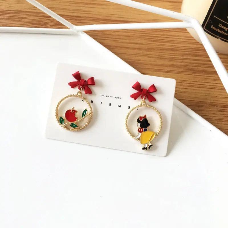Cute Alice In Wonderland Mermaid Drop Earrings