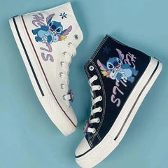Cute Cartoon Little Monster Pattern Canvas Shoes