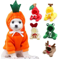 Cute Fruit Dog Clothes for Small Dogs hoodies