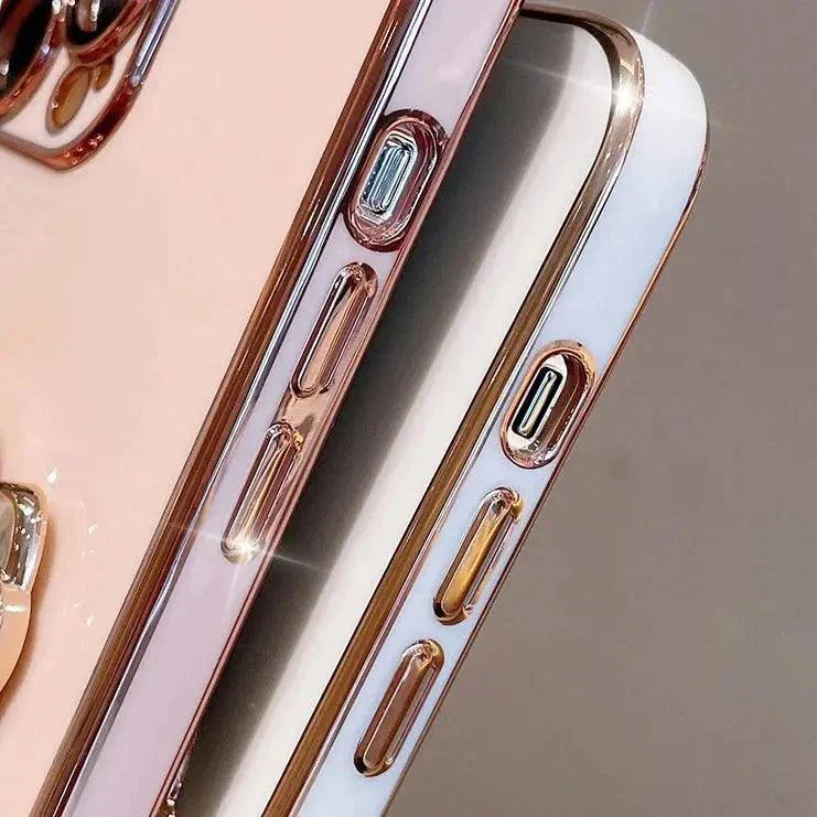 Cute Hello Kitty Mirror Bracket Holder Case For iPhone