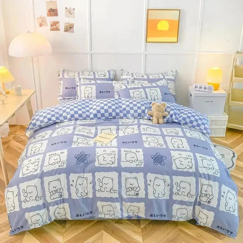 Cute Style Double Bed Sheet Set