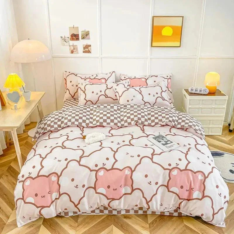 Cute Style Double Bed Sheet Set