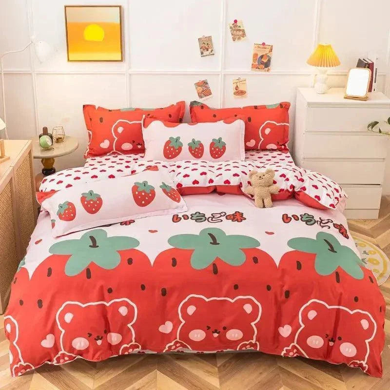 Cute Style Double Bed Sheet Set