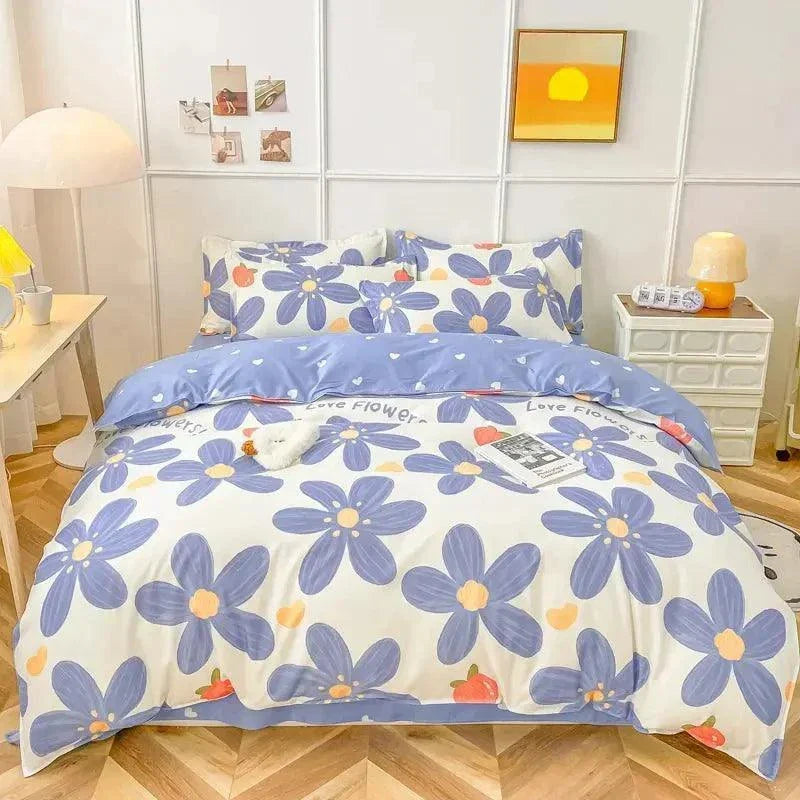Cute Style Double Bed Sheet Set