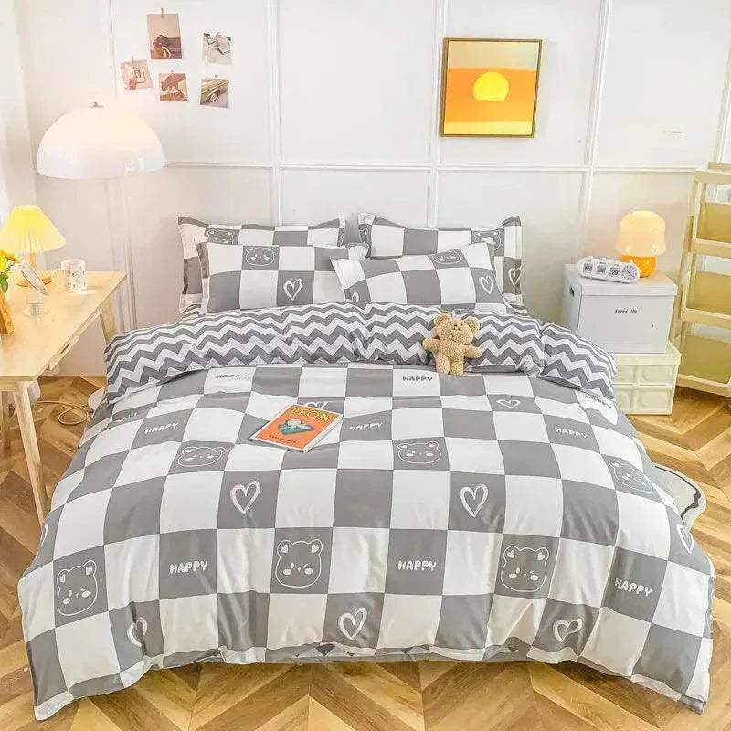 Cute Style Double Bed Sheet Set