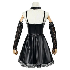 Death Note Cosplay Costume Misa Amane Imitation Leather Sexy Dress Sets