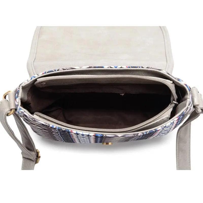 Design Women Shoulder Bag Vintage Hollow Out Crossbody Bag Pu Leather