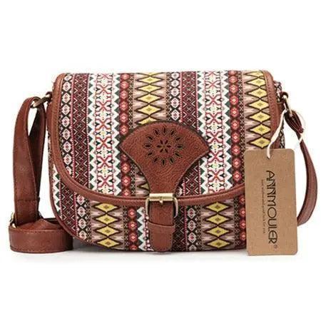 Design Women Shoulder Bag Vintage Hollow Out Crossbody Bag Pu Leather