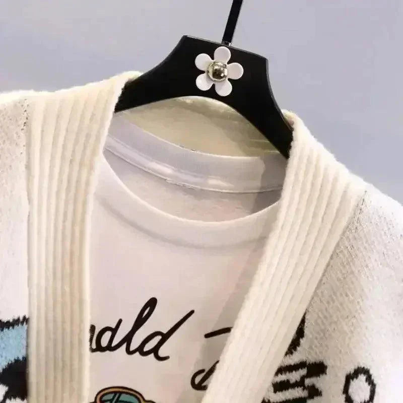 Donald Cartoon Sweaters for Women in Autumn and Winter