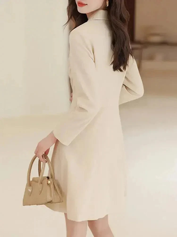 Elegant Blazers Lady Office Slim Classic Dress