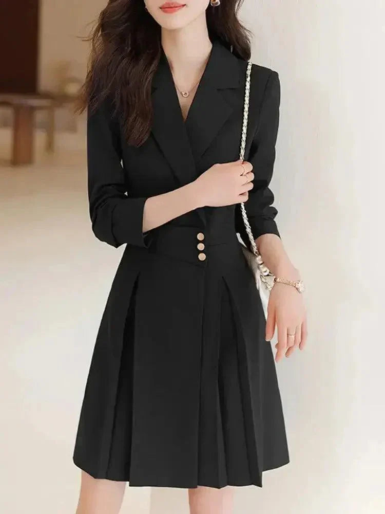 Elegant Blazers Lady Office Slim Classic Dress