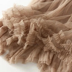Elegant Elastic Waist Fairy Long A-line Tutu Skirt