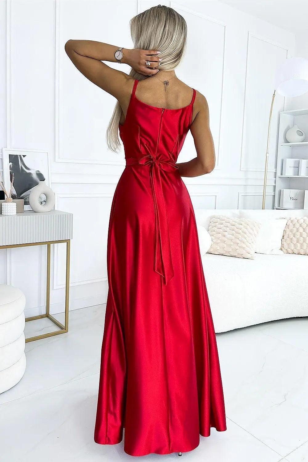 Elegant Maxi Long Satin dress