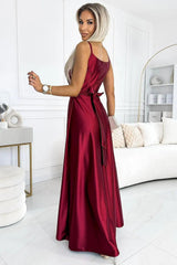 Elegant Maxi Long Satin dress