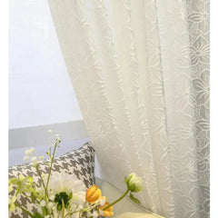 European Luxury White Tulle Sheer Curtains