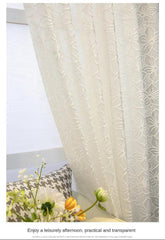 European Luxury White Tulle Sheer Curtains