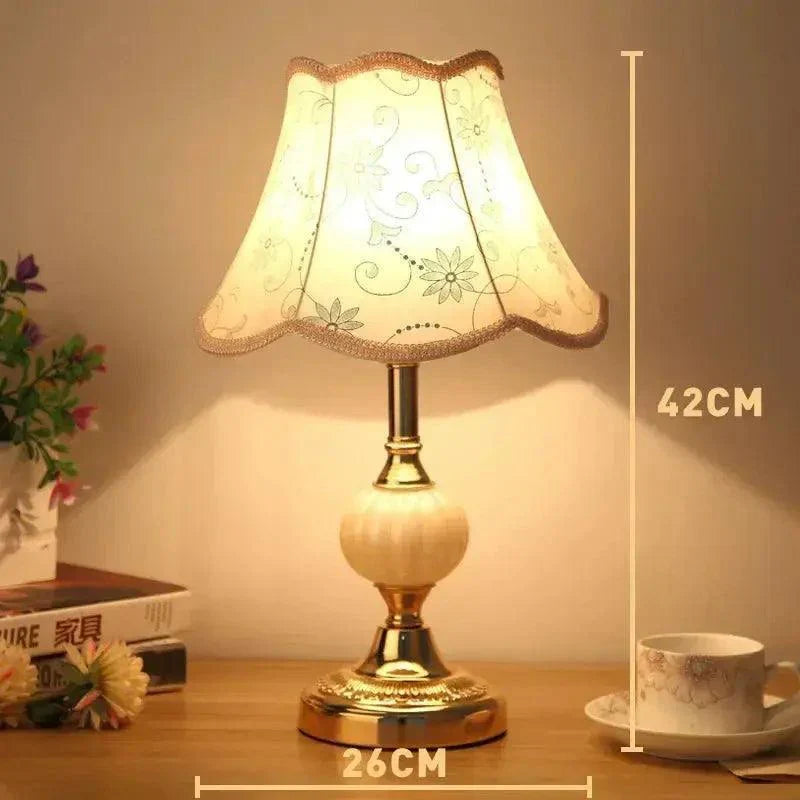 European Style Retro Classic Bedroom Bedside Lamps