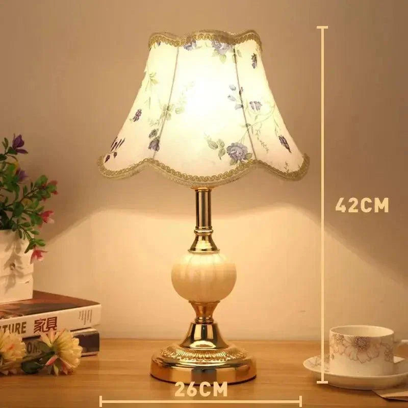 European Style Retro Classic Bedroom Bedside Lamps