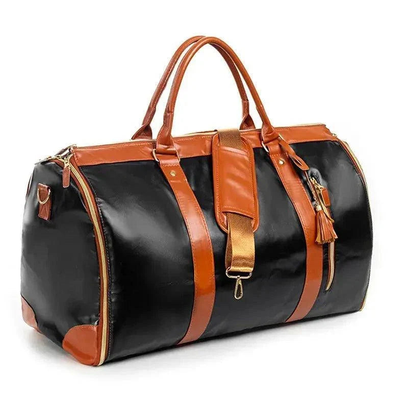 Fashion Large PU Folding Suit Storage Bag