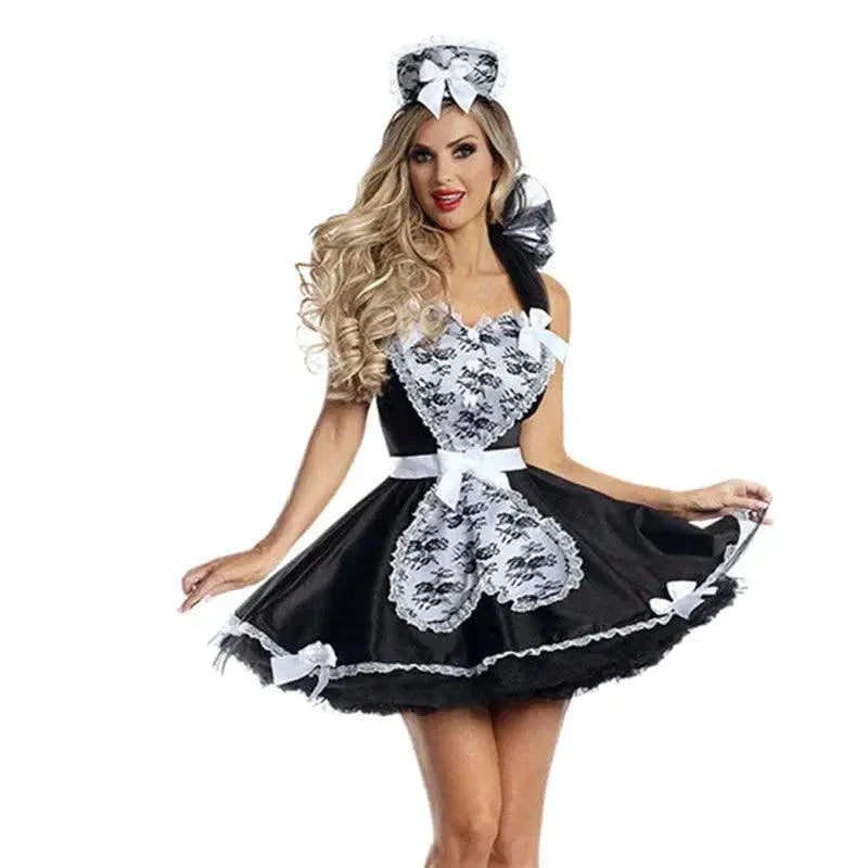 Fraulein France Cook Maid Costume Cosplay Party Dress