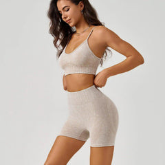 Frosted Exercise Yoga Clothes Suit