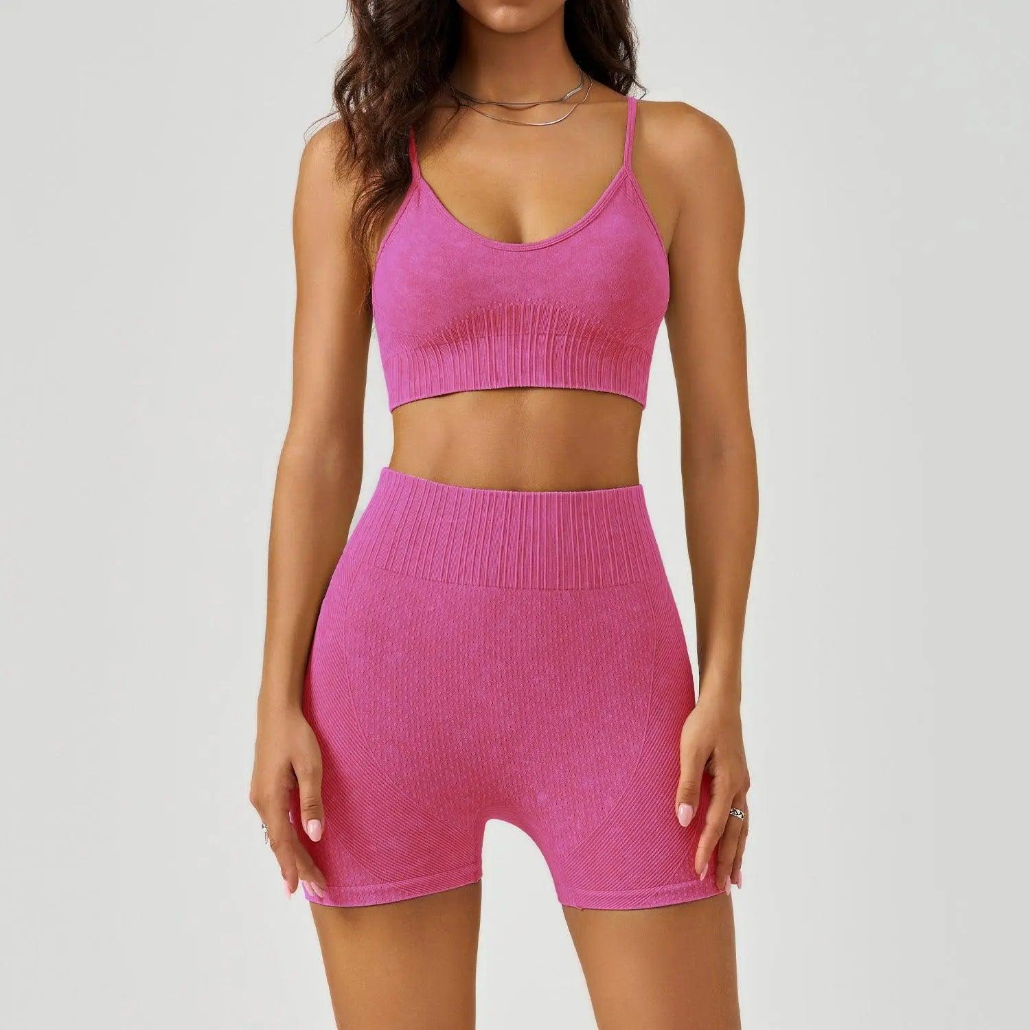 Frosted Exercise Yoga Clothes Suit