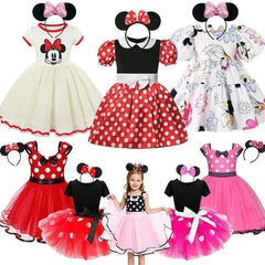 Girls Cartoon Children Summer Casual Dress