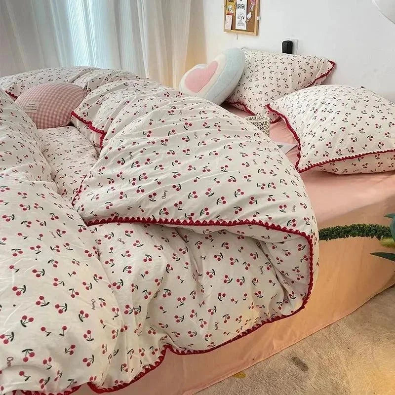 Girls Soft Washed Cotton Bedding Set