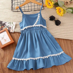 Girls Suspender Princess Dress