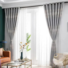High Quality European Style Jacquard Window Curtain