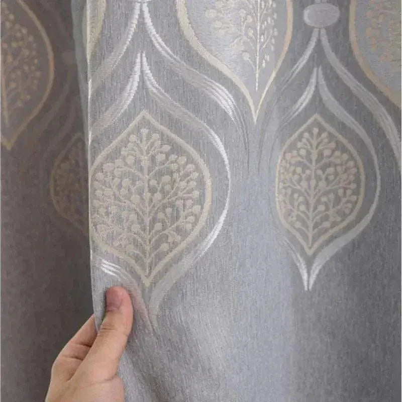 High Quality European Style Jacquard Window Curtain
