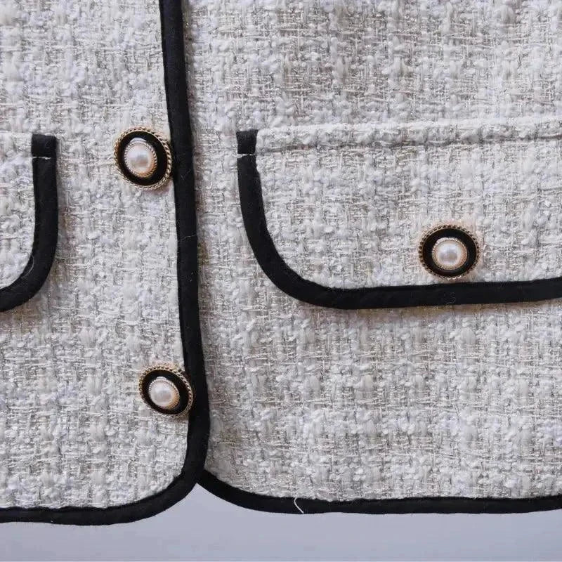 High Quality Small Fragrance Tweed Suit For Women