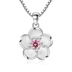 Cherry Blossoms Necklace for Gift