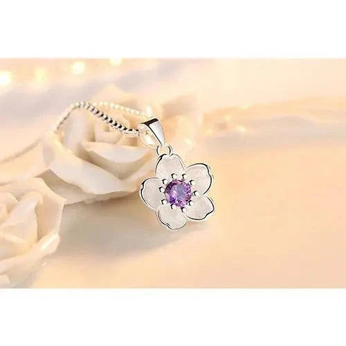 Cherry Blossoms Necklace for Gift